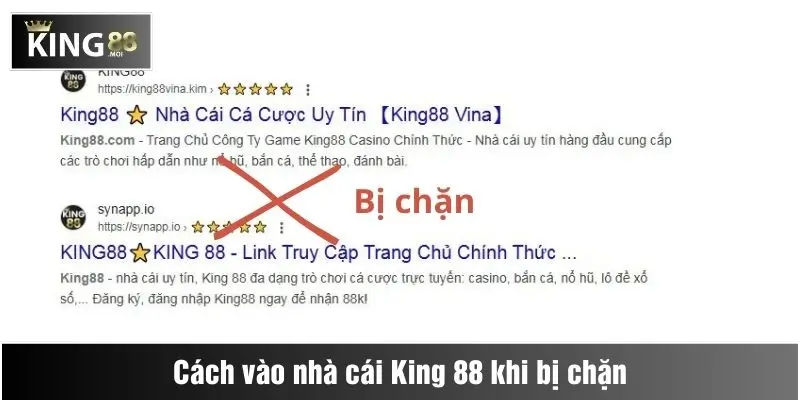Cách vào nhà cái King88 khi bị chặn 1 Cách vào King88 khi bị chặn đơn giản nhất